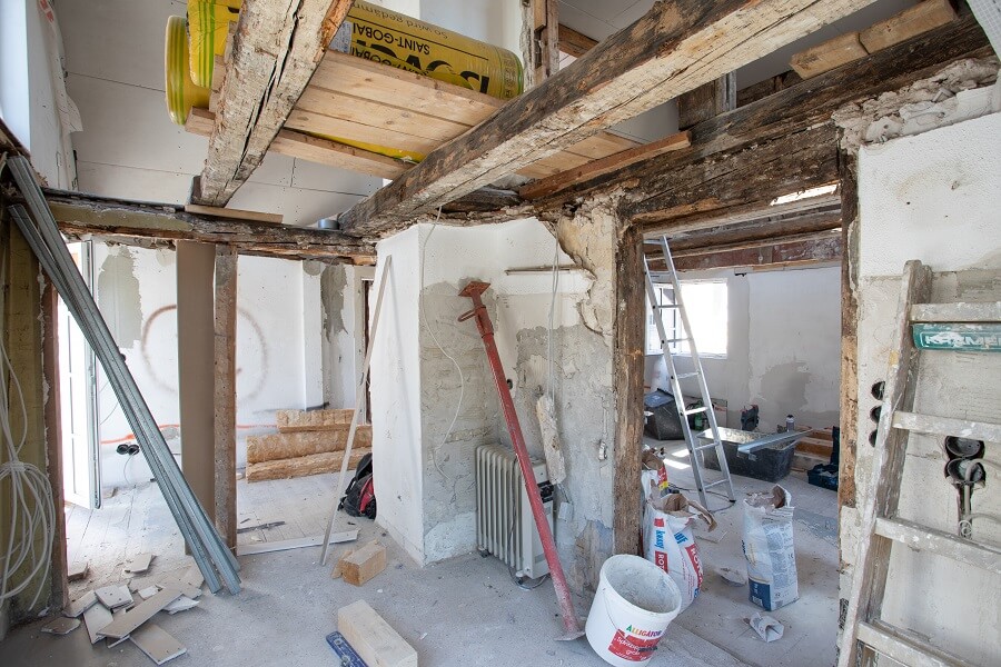 Referenzprojekt Wohnung im Sylter Stil Stuttgart Wohnbereich vorher